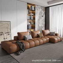 极简布艺沙发免洗三防科技布大小户型客厅组合意式轻奢设计款