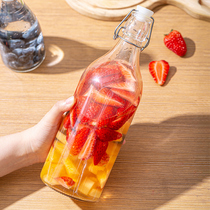 装酒玻璃瓶空瓶1斤装发酵瓶自制果汁瓶酿酒瓶密封透明储藏瓶子