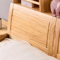 高档实木床松木床儿童床带储物床书架床现代中式儿童松木床全实木
