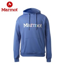 Marmot土拨鼠春秋户外徒步运动透气连帽男保暖舒适长袖休闲卫衣