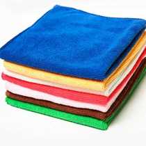 20条超细纤维毛巾吸水清洁擦车巾酒店方抹布30*30磨绒加厚小方巾