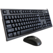 （deli）3711有线鼠标键盘套装USB键盘+鼠标黑色