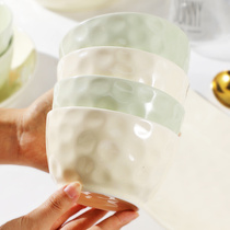 奶油风米饭碗家用陶瓷奶白色奶绿色小汤碗吃饭碗2023年新款餐具
