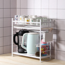 放电热烧水壶的架子厨房小家电置物架隔层窄边桌面茶水杯收纳沥水
