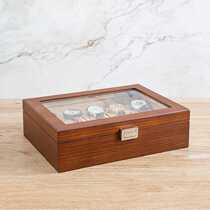 新乌金木制手表盒手表收纳盒木盒手表首饰盒手表收藏盒手表展示盒