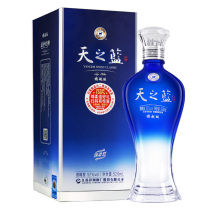 洋河 天之蓝52度520ml*1瓶 单瓶装 绵柔型口感浓香型白酒