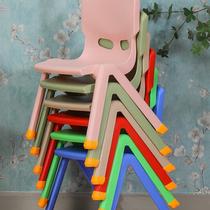 儿童塑料凳子靠背椅出租房用加厚防滑宝宝吃饭椅矮凳茶几沙发座椅