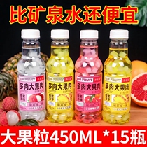 蜂蜜饮料整箱特卖特价荔枝味芦荟味柚子味果汁饮品大果粒果肉直销