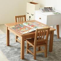 实木 小方桌小椅子 手工桌 儿童桌椅餐桌三件套 一桌两个板凳