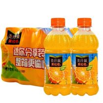 美汁源果粒橙橙汁饮料小瓶装含果粒果汁饮料迷你瓶300ml*6瓶