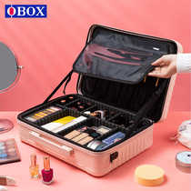 OBOX时尚手提旅行收纳化妆箱专业纹绣师工具箱12寸16寸新娘跟妆箱