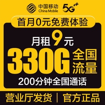 中国移动5G本地号码电话卡手机卡移动流量卡全国通用低月租不限速