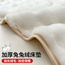 兔毛绒床垫软垫家用冬加厚保暖榻榻米褥子牛奶绒学生宿舍单人垫子