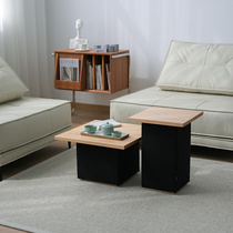 茶几客厅家用极简边桌置物架现代简约创意组合实木沙发边几小户型