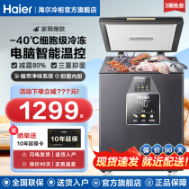 海尔冰柜家用100/200/300升冷藏冷冻柜两用小型减霜零下-40℃冷柜