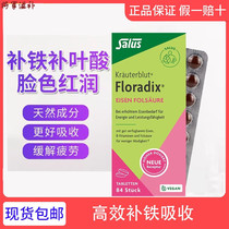 德国floradix绿版铁元片剂孕期复合维生素补铁片叶酸片84片