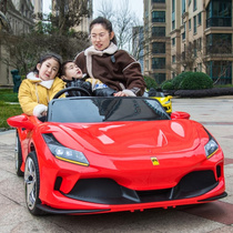 双人座儿童电动汽车四轮带遥控小孩宝宝超大玩具车可坐人