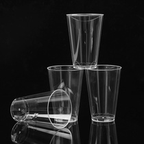 420ml一次性航空杯水晶杯硬塑料杯 加厚杯子酸奶杯水果杯透明杯子