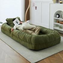 人类狗窝懒人沙发羊羔绒布艺沙发可睡可躺单人折叠沙发床两用客厅