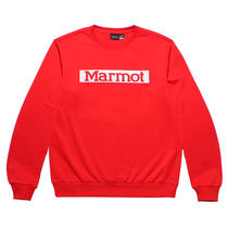 Marmot土拨鼠秋冬新款运动卫衣户外弹力经典款中性圆领套头卫衣