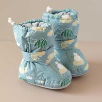 宝宝高帮棉鞋冬季婴儿鞋子软底加厚加绒婴幼儿保暖鞋0-1岁防掉9月
