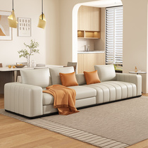 奶油风现代简约科技布沙发大小户型家用客厅轻奢三四人位直排沙发