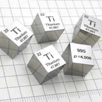真实元素方块化学元素周期表实物立方体金属钛元素学生爱好收藏