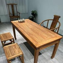 榆木酒店餐厅实木桌椅组合简约现代实木餐桌茶桌客厅源头厂家