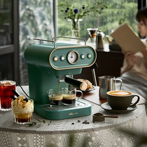小熊意式咖啡机半自动家用浓缩复古蒸汽奶泡机一体小型泵压办公室