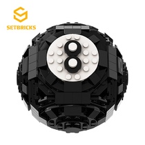 SETbricks自主创意设计兼容乐高桌球8号小颗粒拼装积木益智玩具