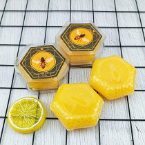 俄罗斯欧式风格手工琥珀蜜蜡香皂黄金蜂巢精油皂多用香皂六角皂