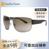 Prada普拉达太阳眼镜正品男金属板材渐变色男士大框墨镜PS56VS