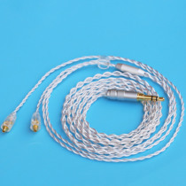 DIY定制耳机平头塞 可换线金属耳塞 纯手工编织可插拔mmcx耳机线