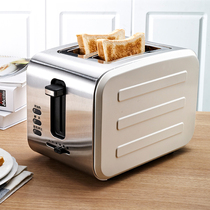 思迪乐多士炉304不锈钢早餐吐司机家用小型自动2片烤面包智能烤箱