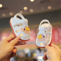 新款凉鞋软底大象透气女童叫叫卡通0-2岁婴幼儿男宝宝学步鞋防滑1