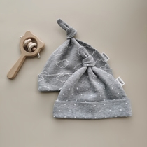 新生儿婴儿帽子0-3-6个月春秋夏款帽子男女宝宝纯棉护卤门帽胎帽