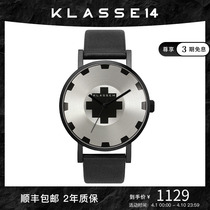 KLASSE14意大利时尚设计齿轮表盘牛皮表带防水男手表生日礼物