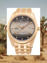 Orient手表 男士代购日韩金色钢带自动机械腕表流行RA-BA0001G10B