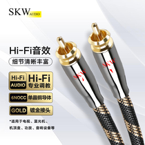 SKW发烧数字同轴音频线SPDIF纯铜75欧电视功放低音炮音响连接线
