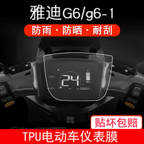 适用于雅迪G6电动车g6-1仪表保护贴膜YD1800DT-A液晶纸显示屏幕膜