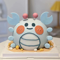 深圳动物奶油立体十二星座狮子座巨蟹造型创意生日蛋糕配送