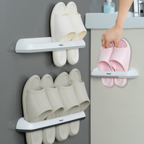 浴室拖鞋架壁挂式卧室放鞋子收纳神器卫生间免打孔家用创意置物架