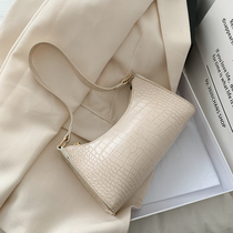 法国质感流行包包白色腋下包女2020新款潮网红法式小众手提法棍包