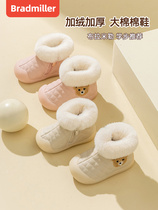 宝宝棉鞋女冬季婴儿鞋子大棉1一2-3岁幼儿棉靴小童加绒加厚学步鞋