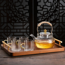 茶具套装2023新款中式功夫茶具轻奢高档喝茶玻璃泡茶杯煮茶炉茶壶