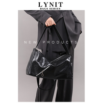 LYNIT 包包女款y2k辣妹2024新款通勤软皮斜跨托特包休闲大容量包