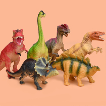 恐龙玩具塑胶大号软儿童套装仿真动物霸王龙软胶可发声男孩侏罗纪