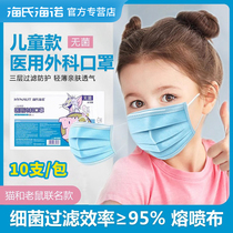 海氏海诺 猫和老鼠医用外科口罩一次性使用6-12岁可选灭菌型儿童