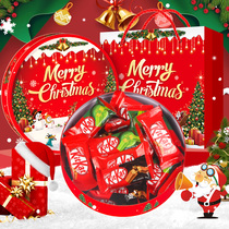 KitKat雀巢奇巧威化圣诞礼盒款黑巧牛奶抹茶混合味巧克力零食