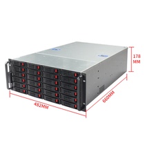 4U机箱24个热插拔硬盘位企业存储磁盘eatx双路云计算机架式服务器